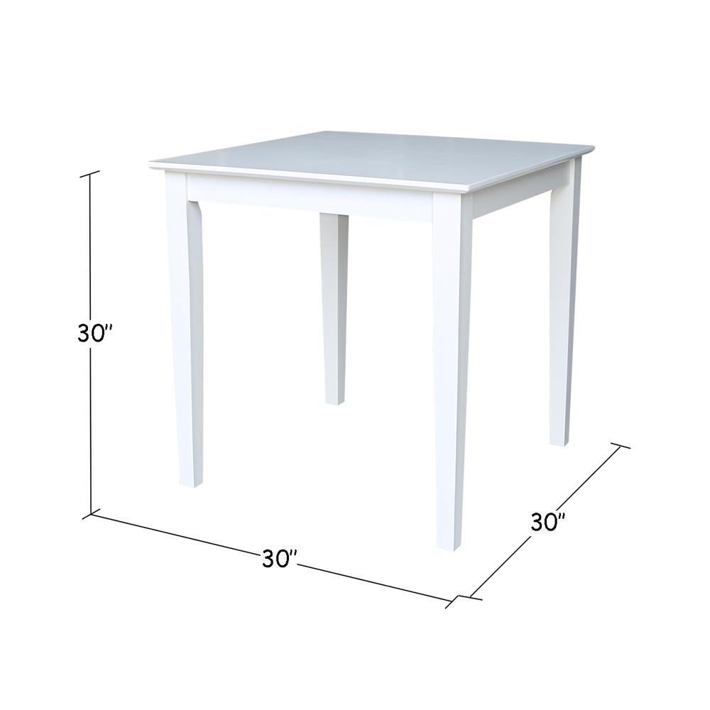 Solid Wood Top Table - Dining Height. Picture 1
