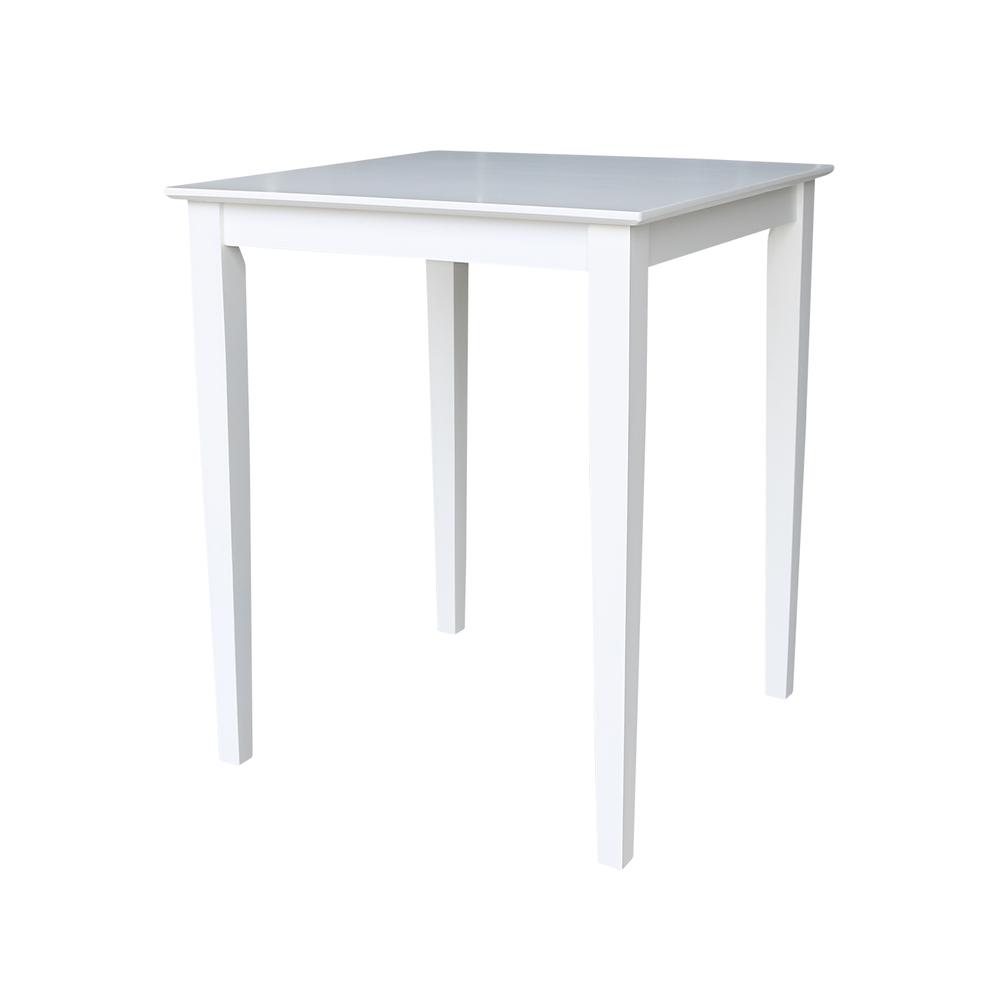 Solid Wood Top Table - Counter Height. Picture 1