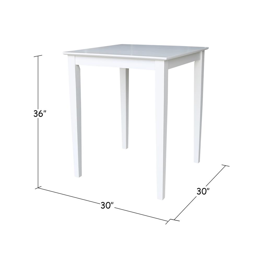 Solid Wood Top Table - Counter Height. Picture 2