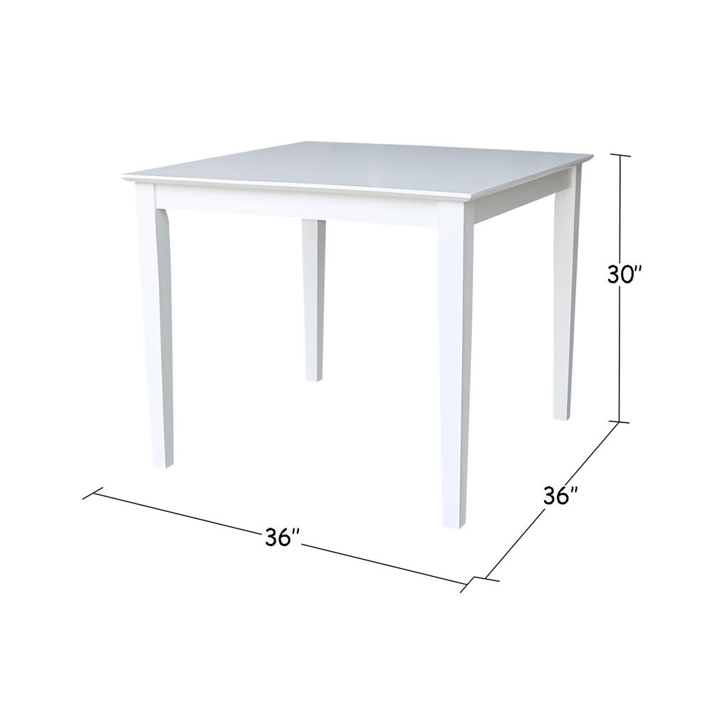 Solid Wood Top Table - Dining Height. Picture 1