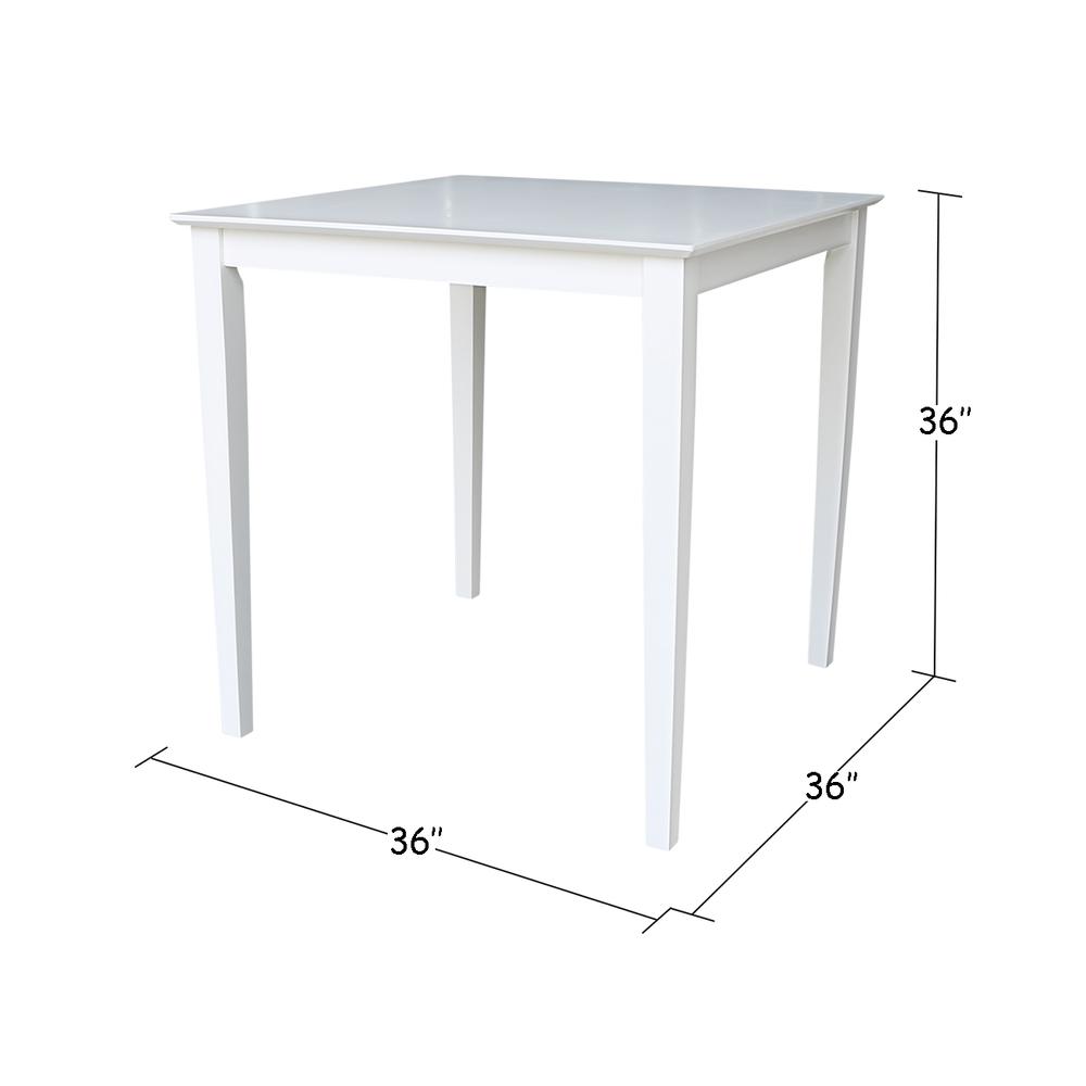 Solid Wood Top Table - Counter Height. Picture 1