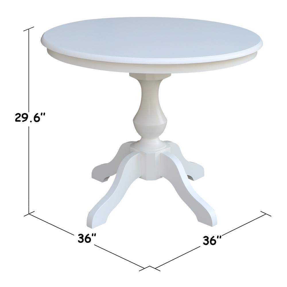 36" Round Top Pedestal Table - 28.9"H. Picture 5