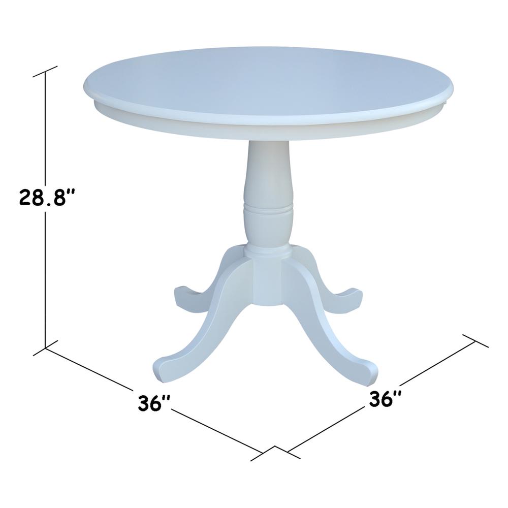 36" Round Top Pedestal Table - 28.9"H. Picture 2