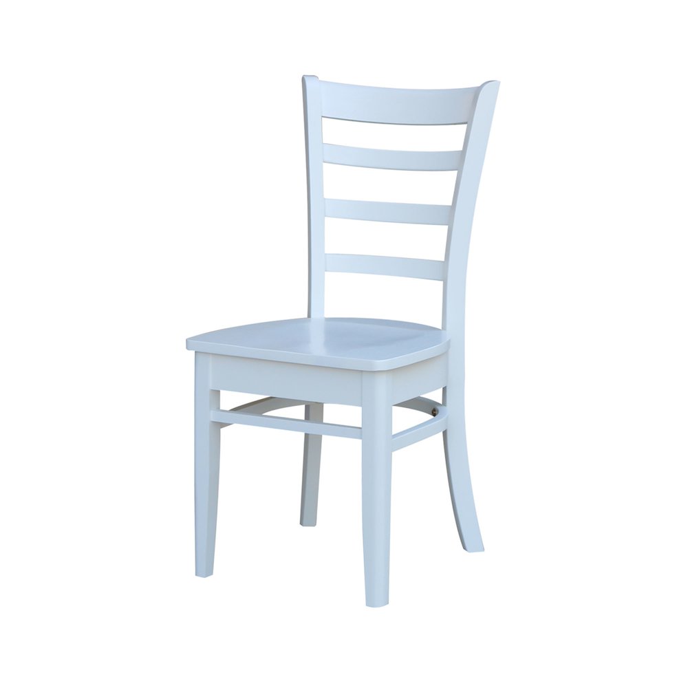36 in Round Extension Dining Table with 12 in Leaf and 2 Dining Chairs, 3Pcs Set. Picture 1