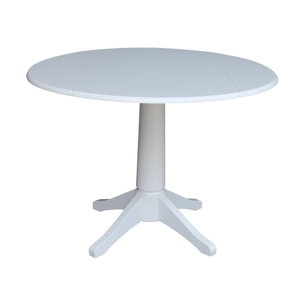 42 In Round dual drop Leaf Pedestal Table - 30.3 "H. Picture 27