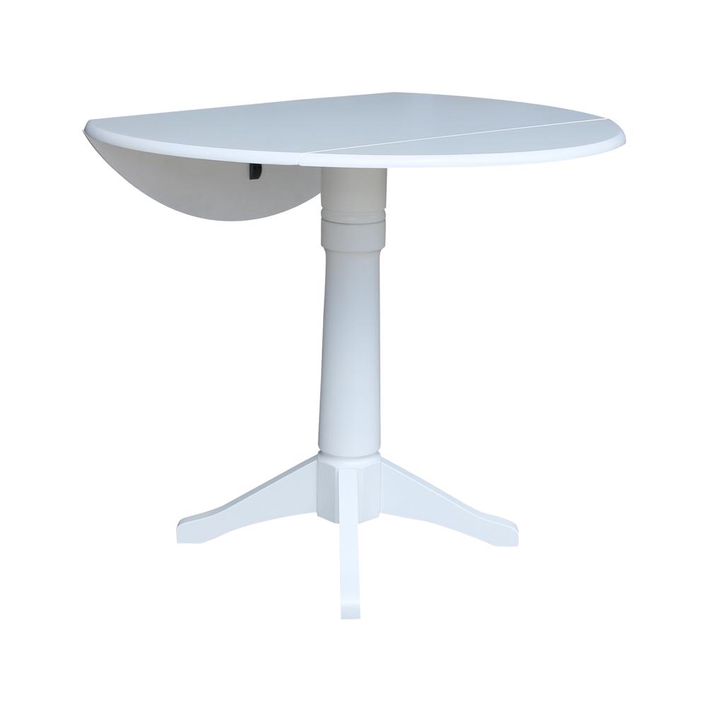 42 In Round dual drop Leaf Pedestal Table - 30.3 "H. Picture 9