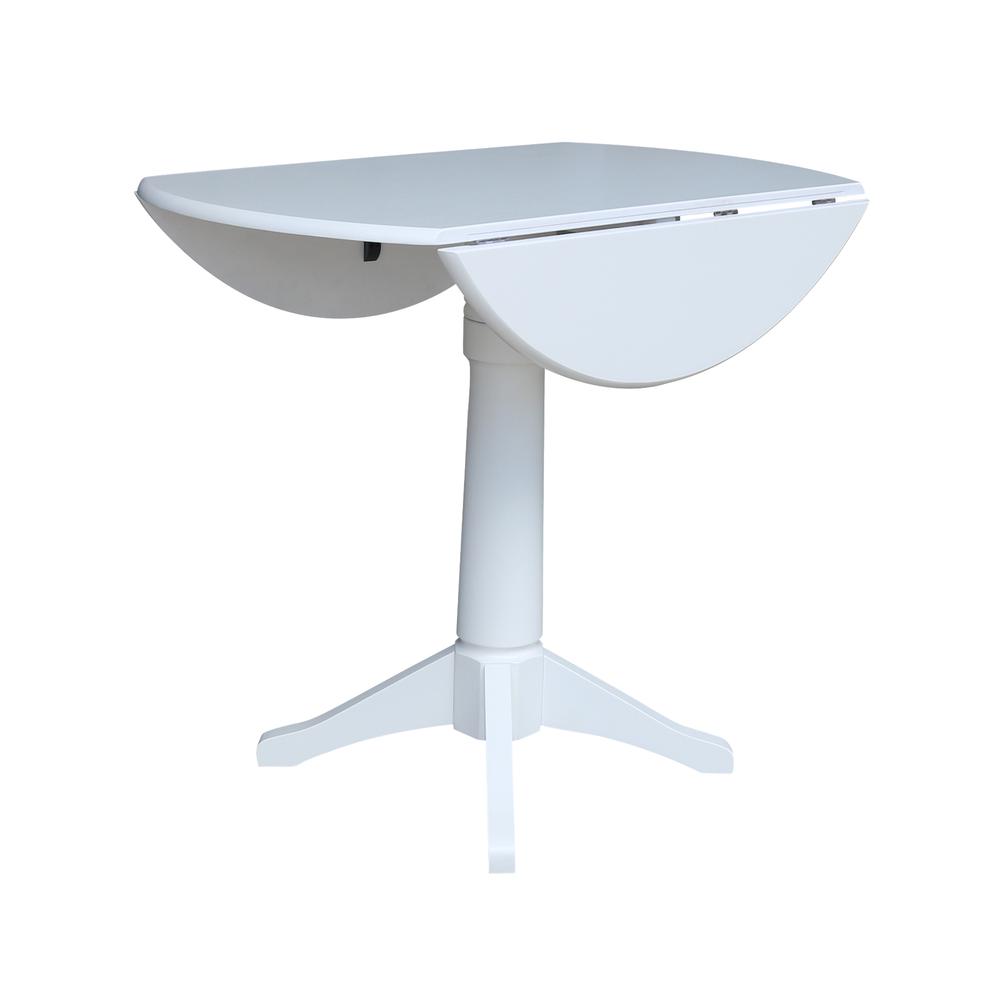 42 In Round dual drop Leaf Pedestal Table - 30.3 "H. Picture 10