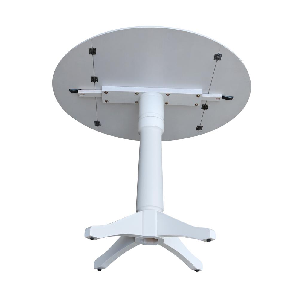 42 In Round dual drop Leaf Pedestal Table - 30.3 "H. Picture 12