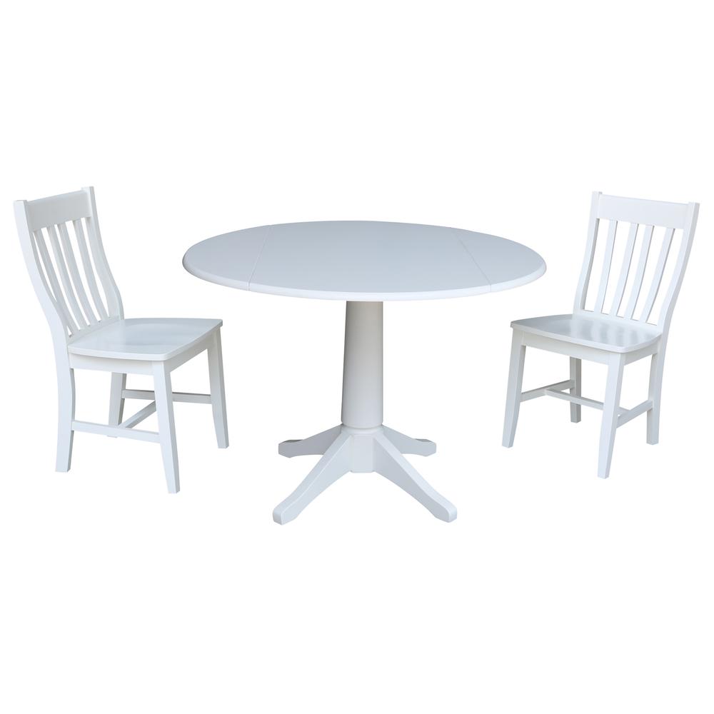 42 In Round dual drop Leaf Pedestal Table - 30.3 "H. Picture 26