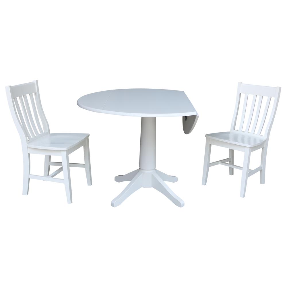 42 In Round dual drop Leaf Pedestal Table - 30.3 "H. Picture 24