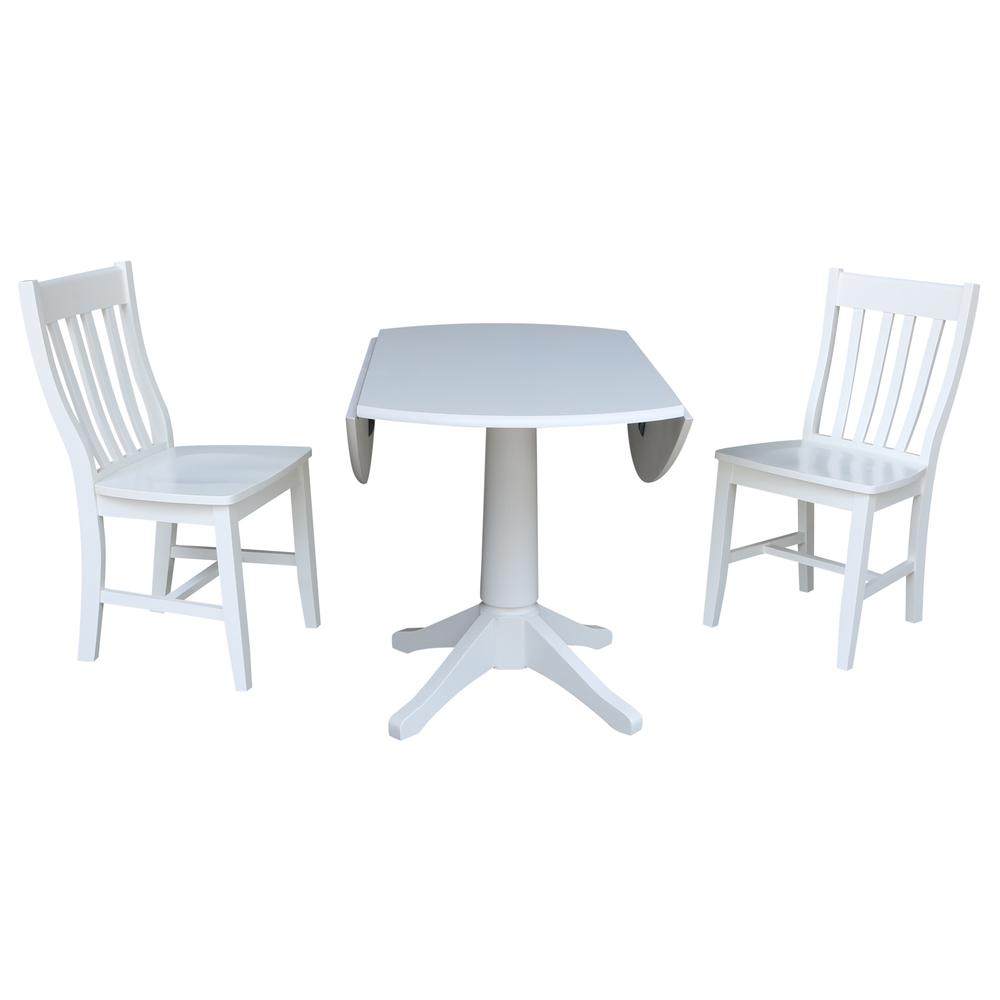 42 In Round dual drop Leaf Pedestal Table - 30.3 "H. Picture 25