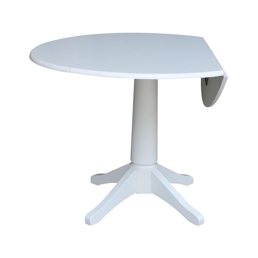 42 In Round dual drop Leaf Pedestal Table - 30.3 "H. Picture 6