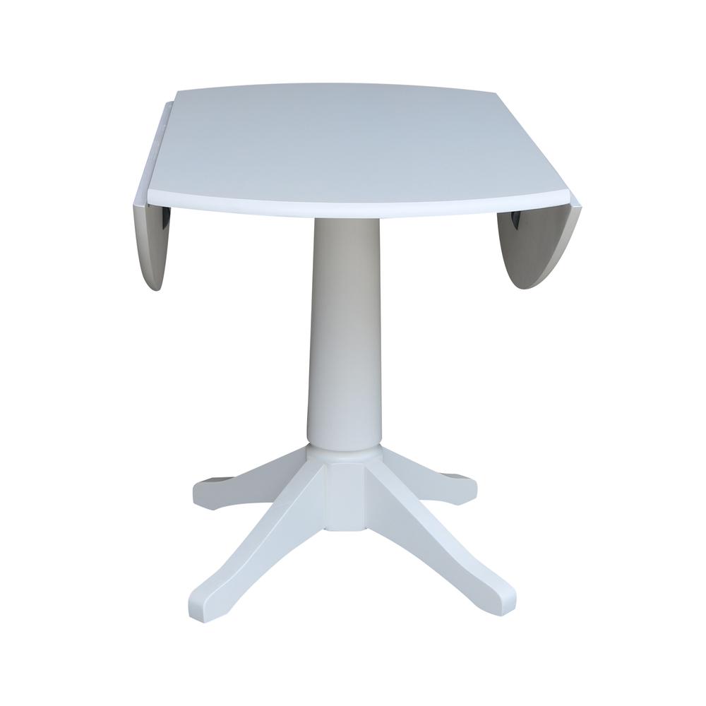 42 In Round dual drop Leaf Pedestal Table - 30.3 "H. Picture 7
