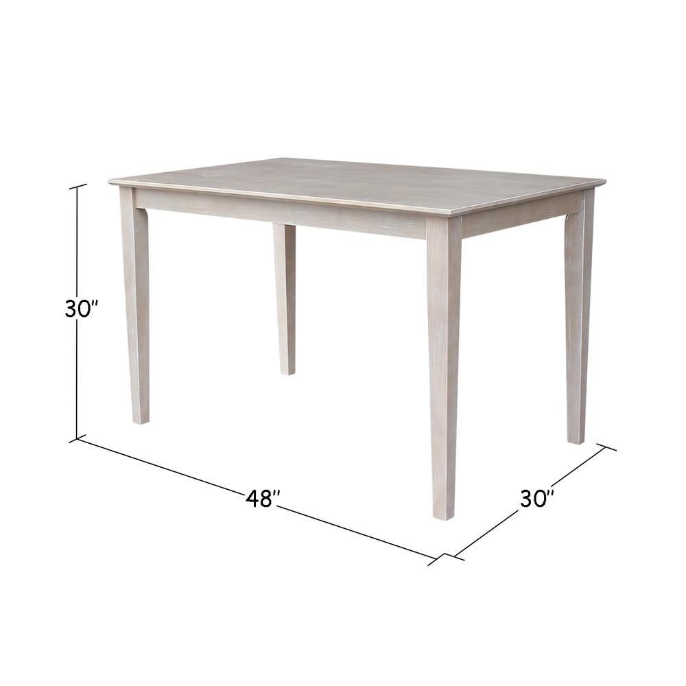 Solid Wood Top Table - Dining Height. Picture 1