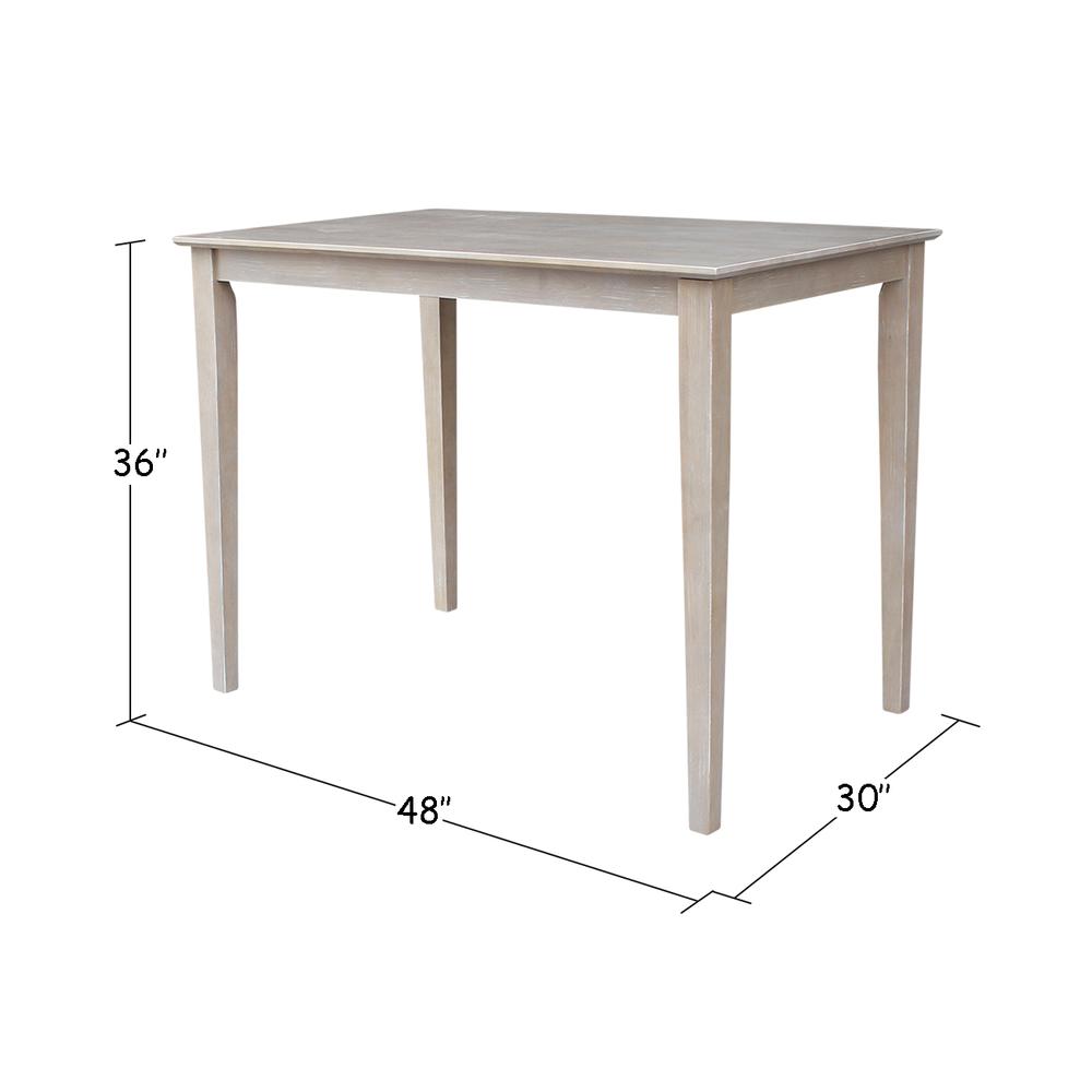 Solid Wood Top Table - Counter Height. Picture 1