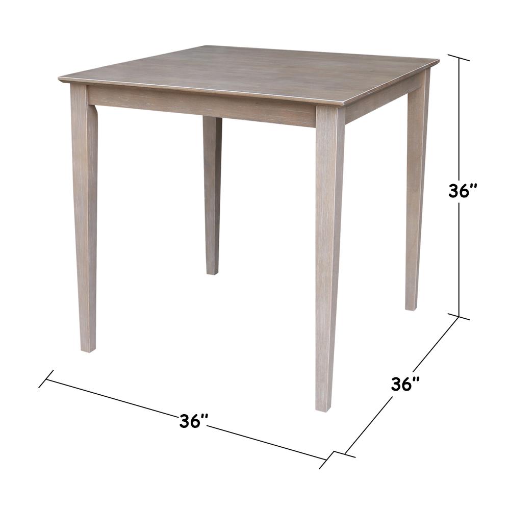 Solid Wood Top Table - Counter Height. Picture 1