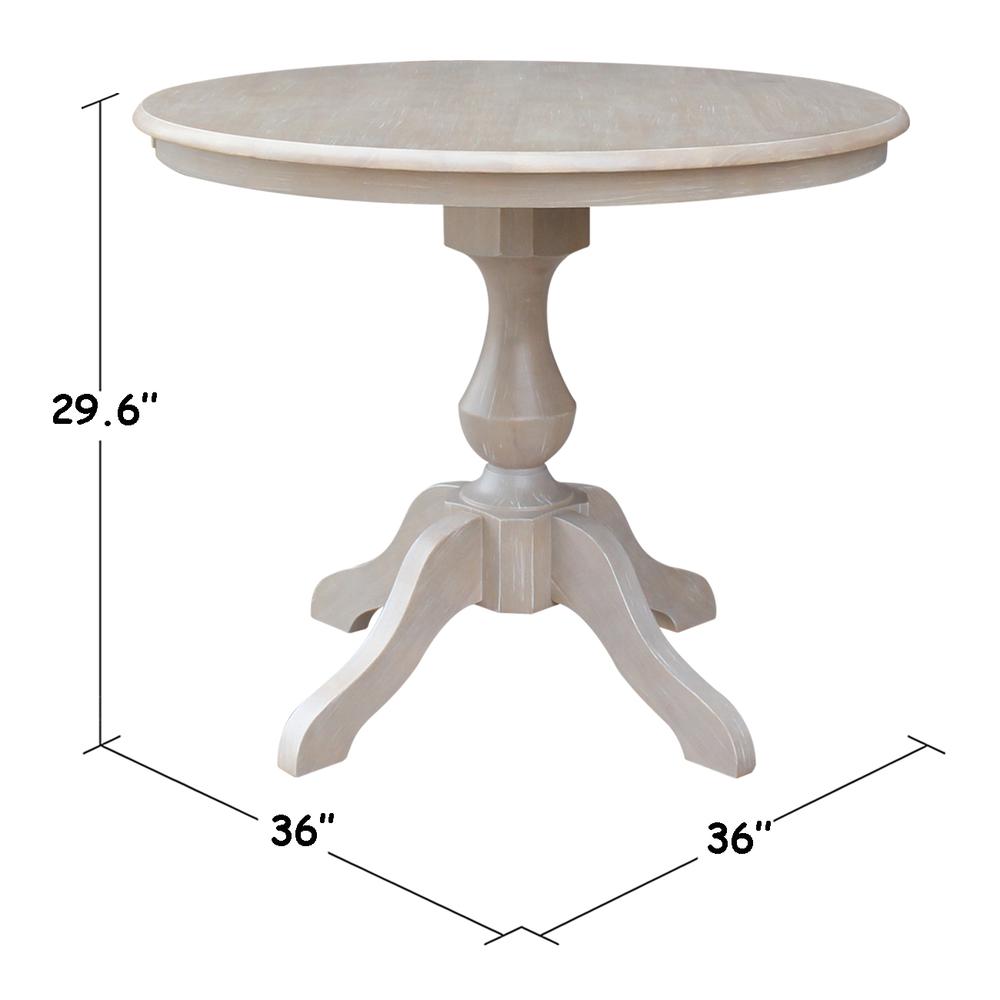 36" Round Top Pedestal Table - 28.9"H. Picture 4
