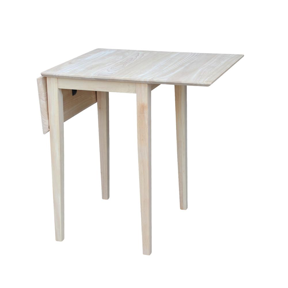 Small Drop Leaf Dining Table with 2 Splat Back Chairs - 3 Piece Dining Set. Picture 5