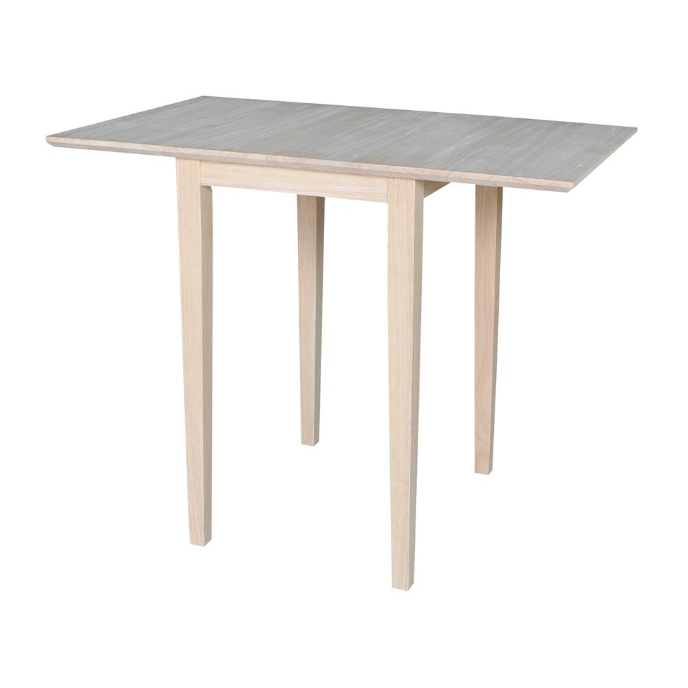Small Drop Leaf Dining Table with 2 Splat Back Chairs - 3 Piece Dining Set. Picture 4