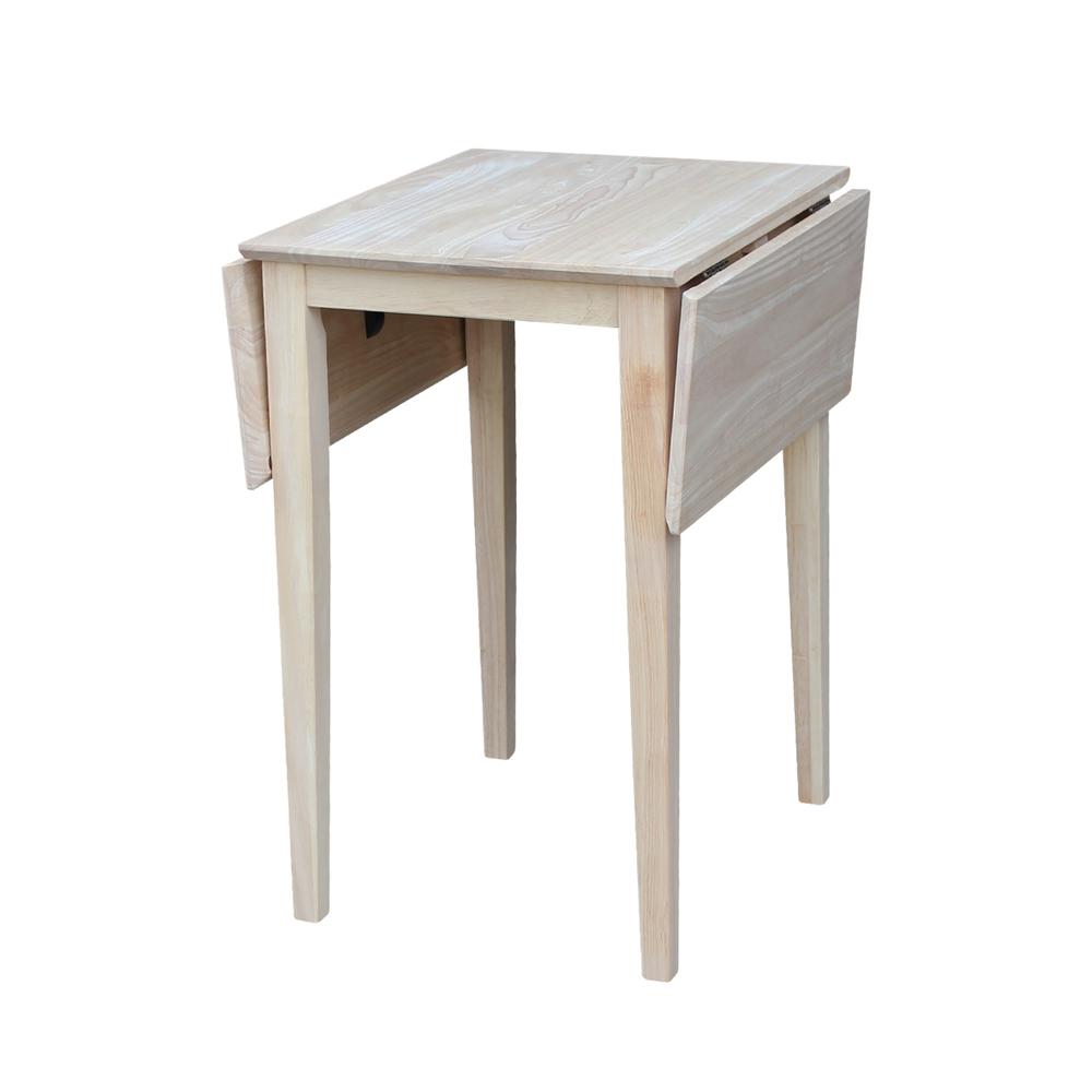 Small Drop Leaf Dining Table with 2 Splat Back Chairs - 3 Piece Dining Set. Picture 6