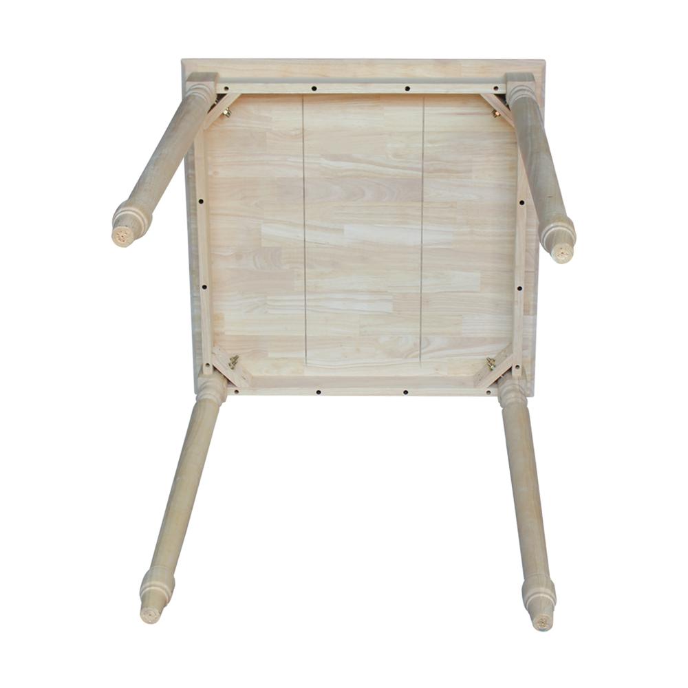 Solid Wood Top Table - Turned Legs. Picture 2