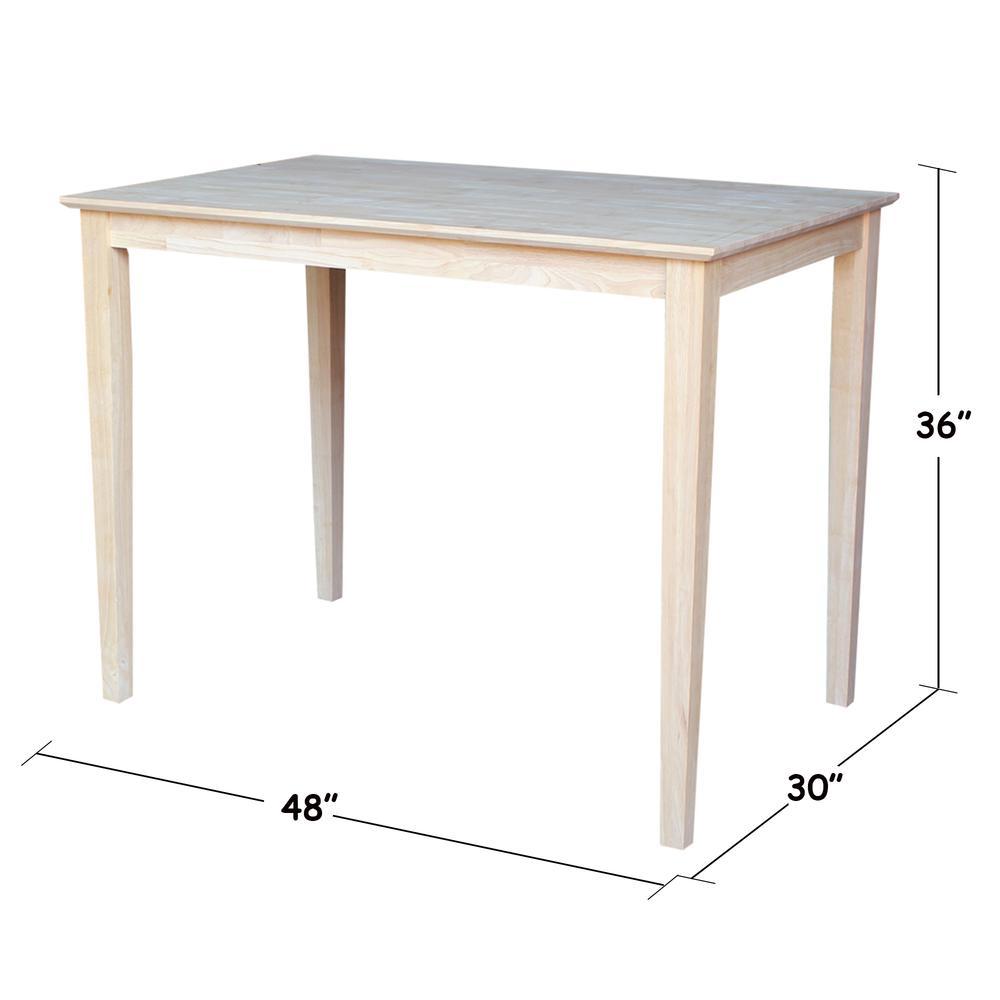 Solid Wood Top Table. Picture 1