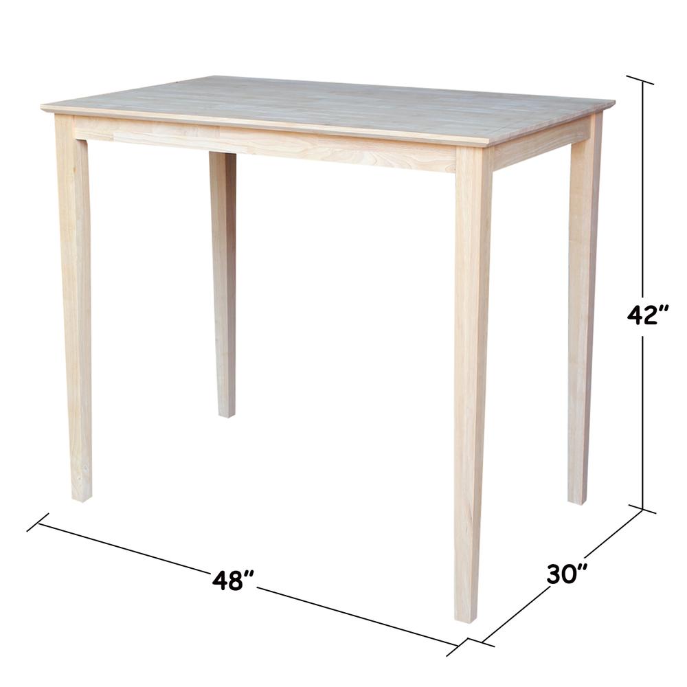 Solid Wood Top Table. Picture 1