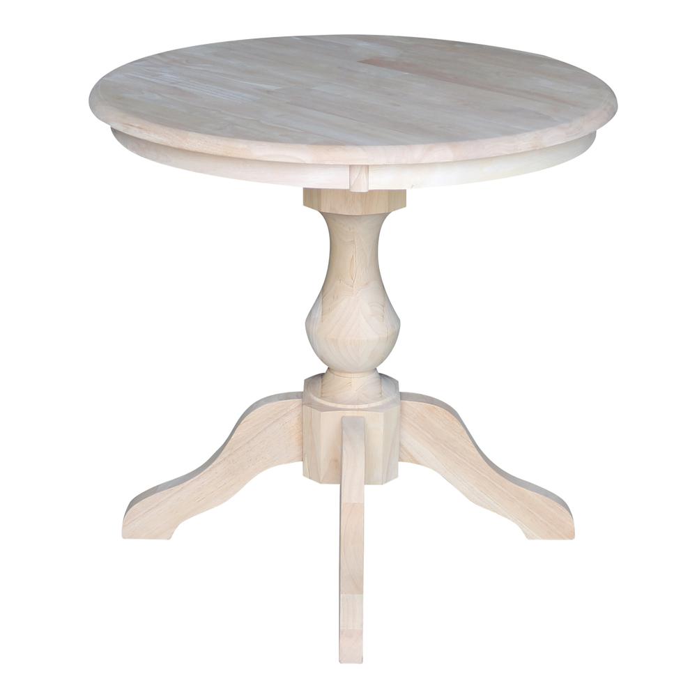 30" Round Top Pedestal Table - 28.9"H. Picture 4