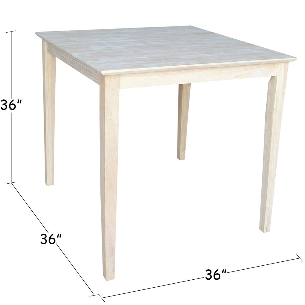 Solid Wood Top Table. Picture 1