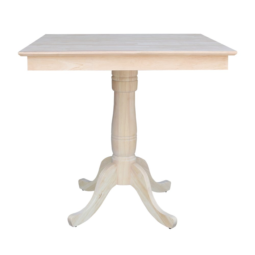 36" x 36" Square Top Pedestal Table - 35.1"H- 558278. Picture 4
