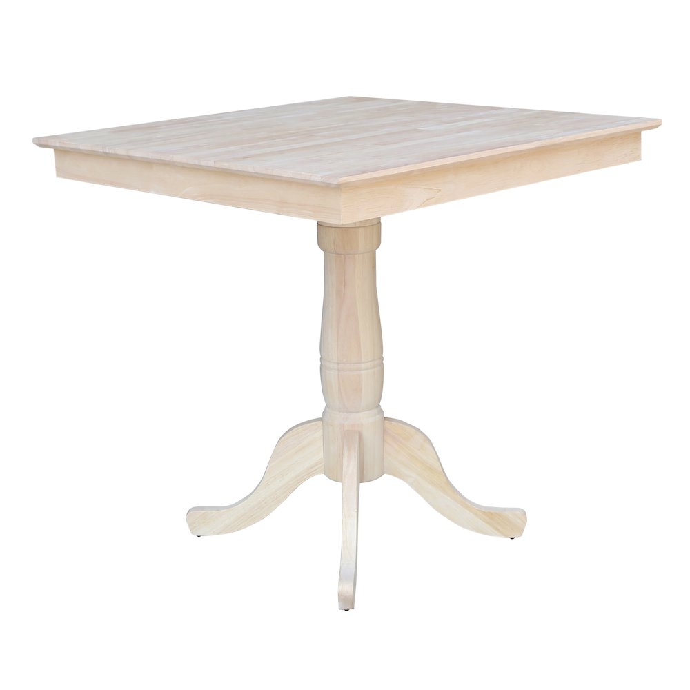 36" x 36" Square Top Pedestal Table - 35.1"H- 558278. Picture 2