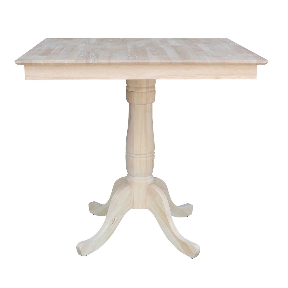 36" x 36" Square Top Pedestal Table - 35.1"H- 558278. Picture 1