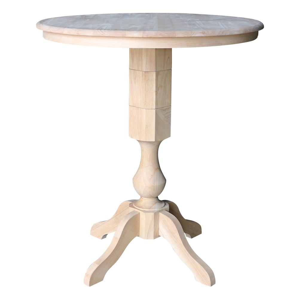36" Round Top Pedestal Table - 34.9"H. Picture 7