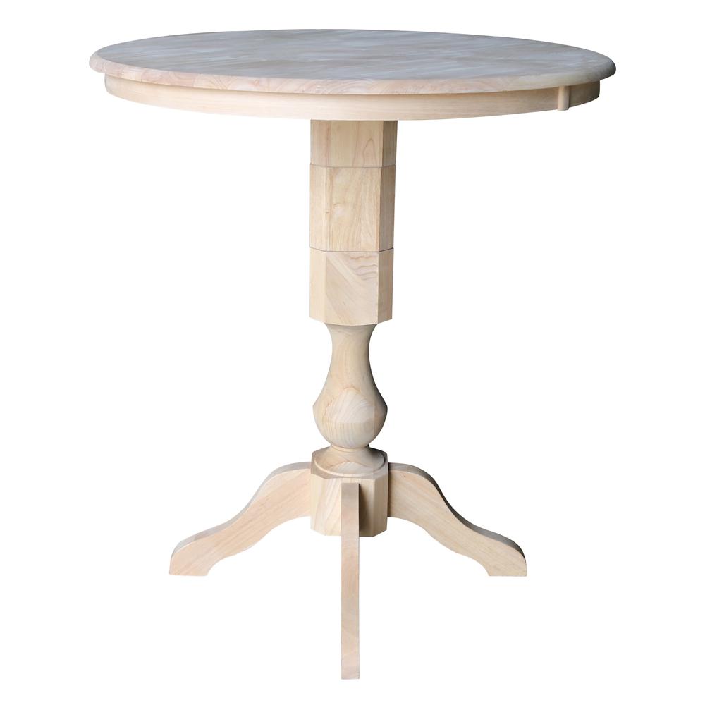 36" Round Top Pedestal Table - 34.9"H. Picture 5