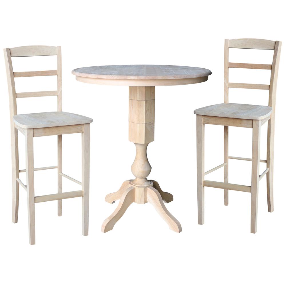 36" Round Top Pedestal Table - 34.9"H. Picture 9