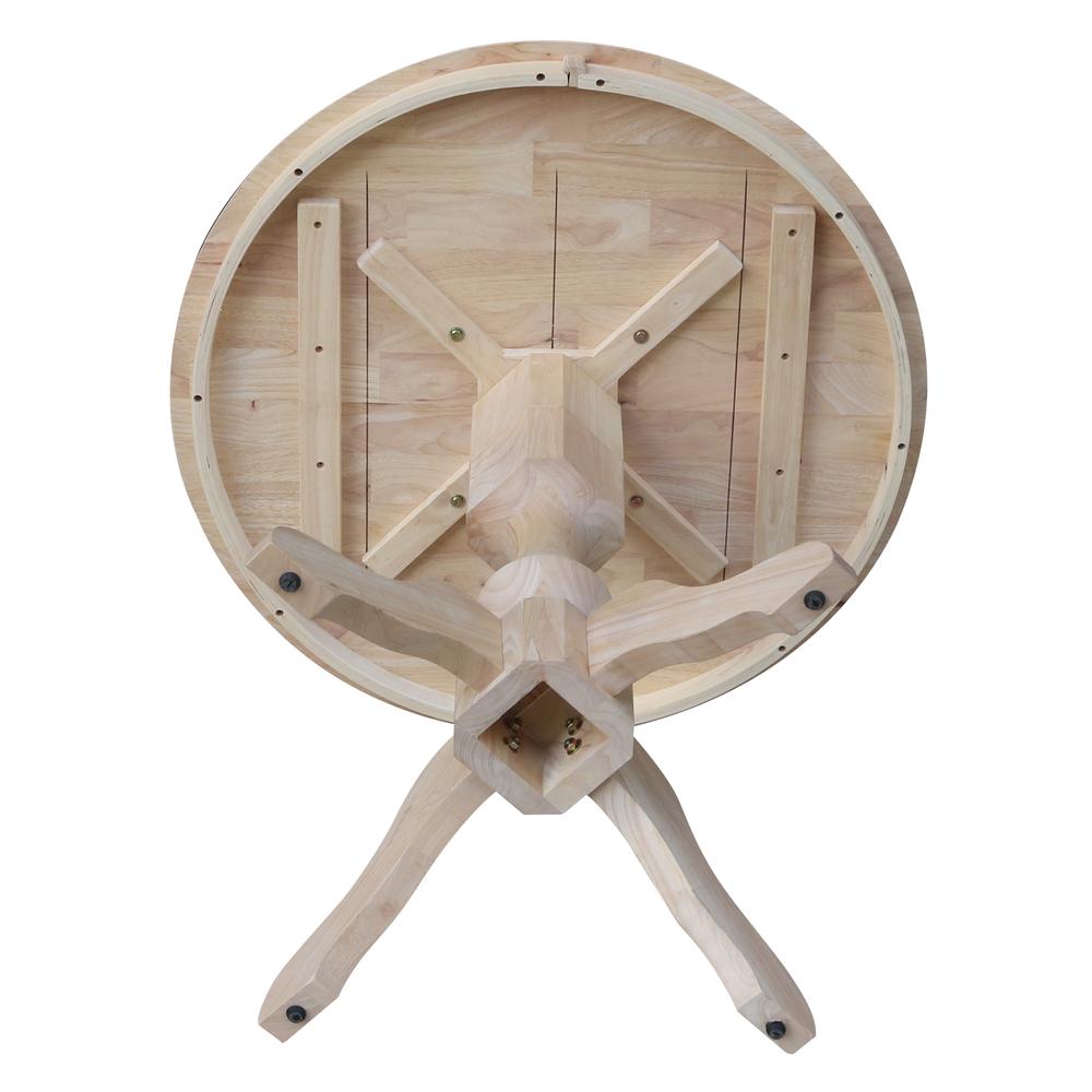 36" Round Top Pedestal Table - 34.9"H. Picture 3