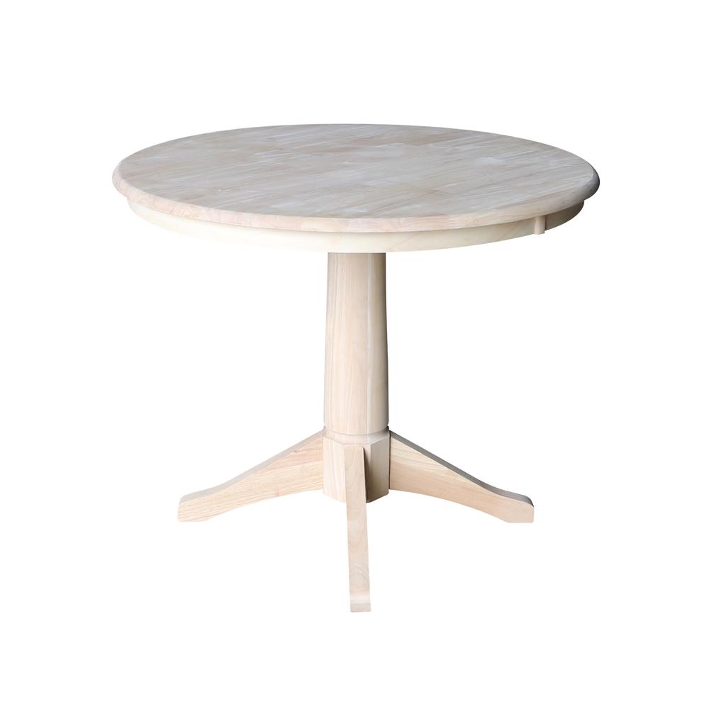 36" Round Top Pedestal Table - 28.9"H. Picture 2