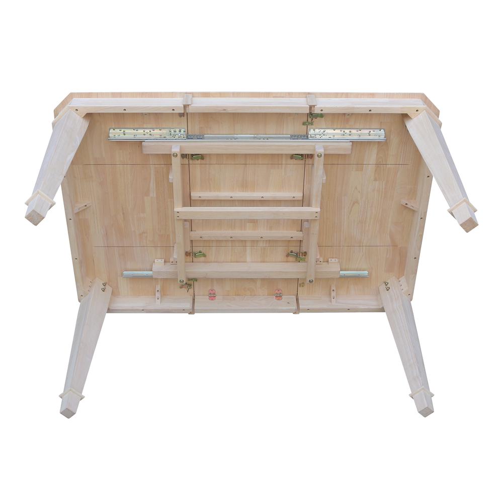 Tuscany Butterfly Leaf Dining Table, Unfinished. Picture 5
