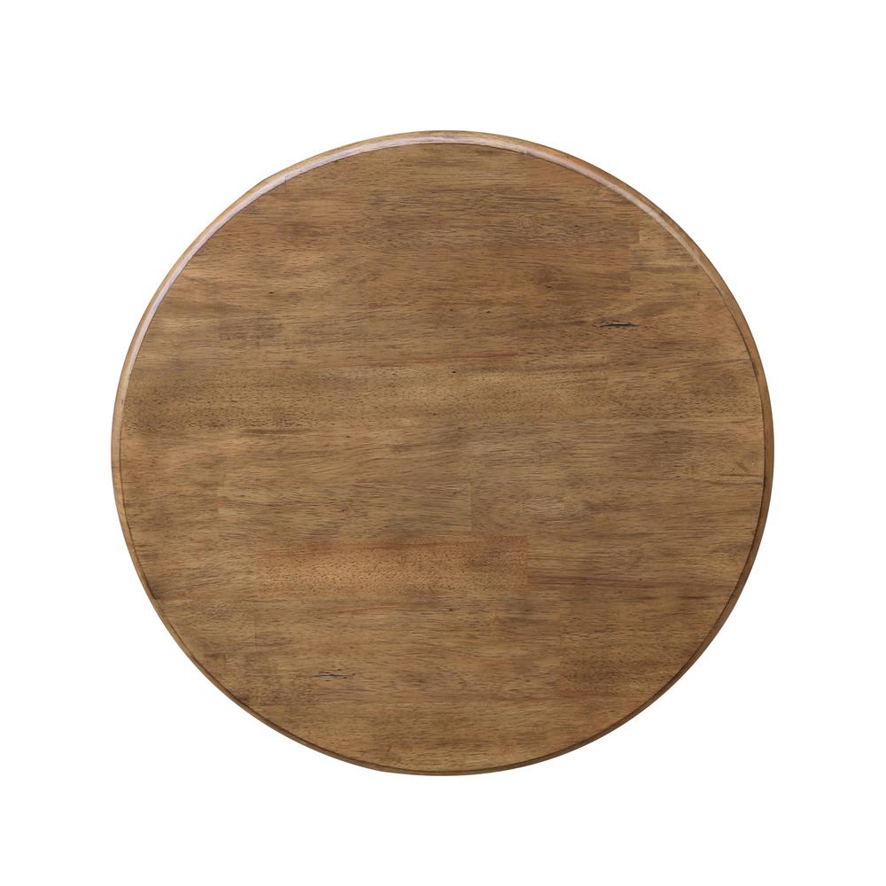 30" Round Top Pedestal Table - Dining Height. Picture 3