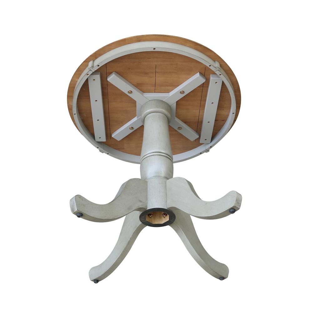 30" Round Top Pedestal Table - Dining Height. Picture 5