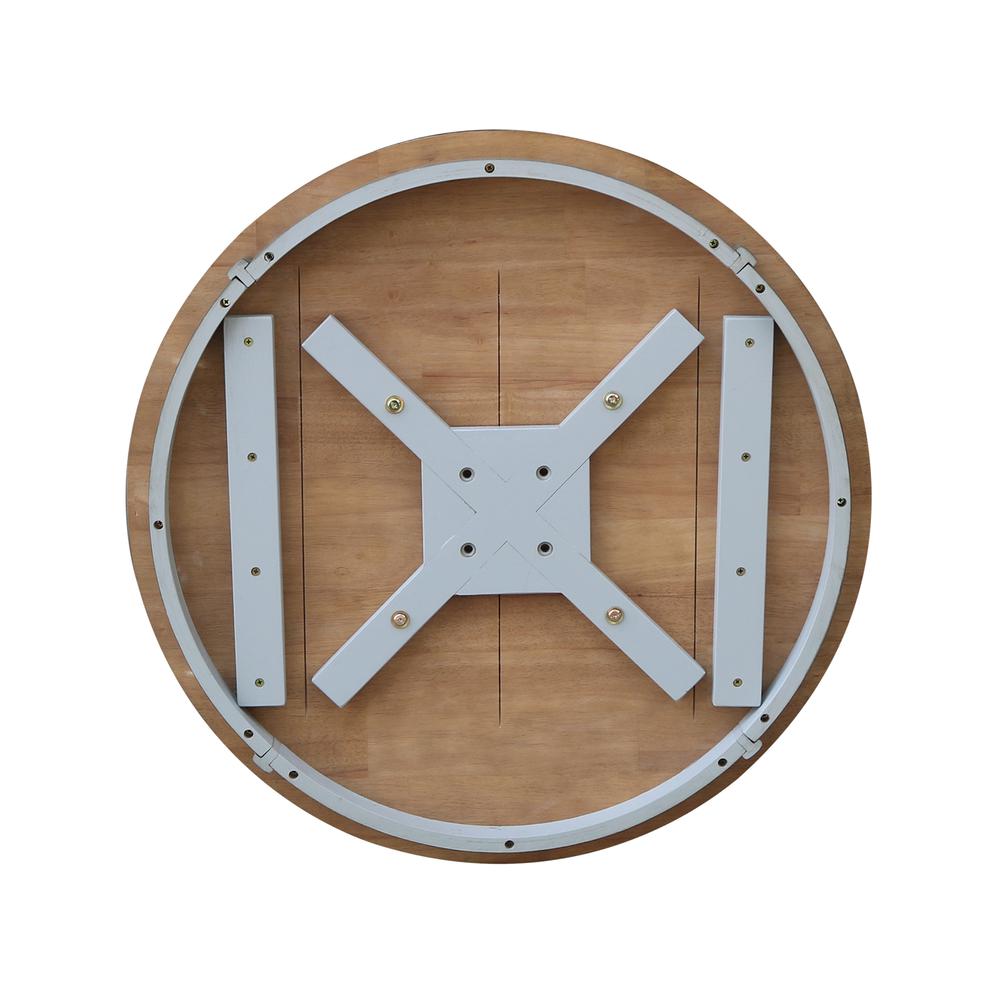 30" Round Top Pedestal Table - Dining Height. Picture 6