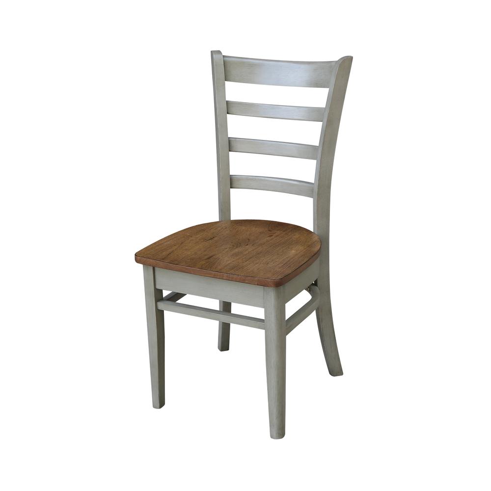 30" Round Top Pedestal Table With 2 Emily Chairs - Set of 3 Pieces. Picture 3