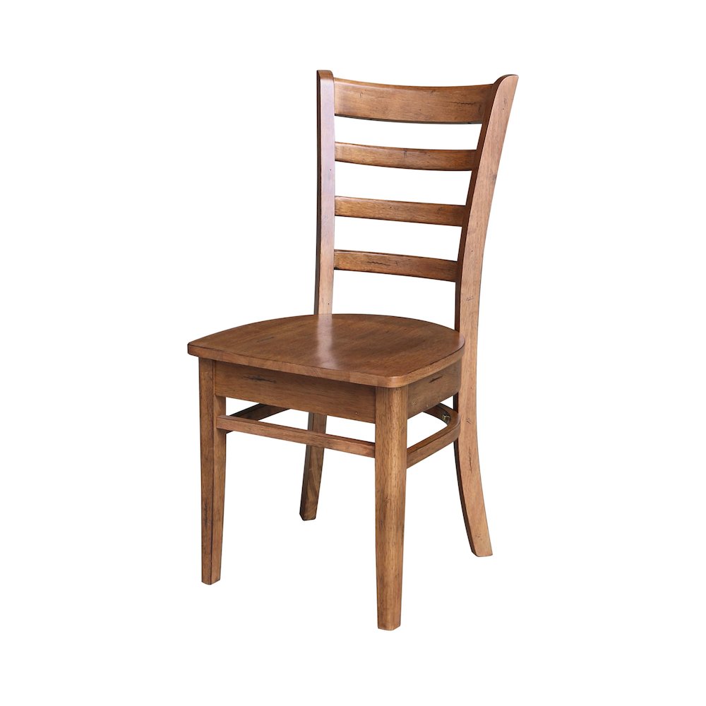 30 in Round Top Pedestal Dining Table with 2 Dining Chairs - 3 Piece Set. Picture 1