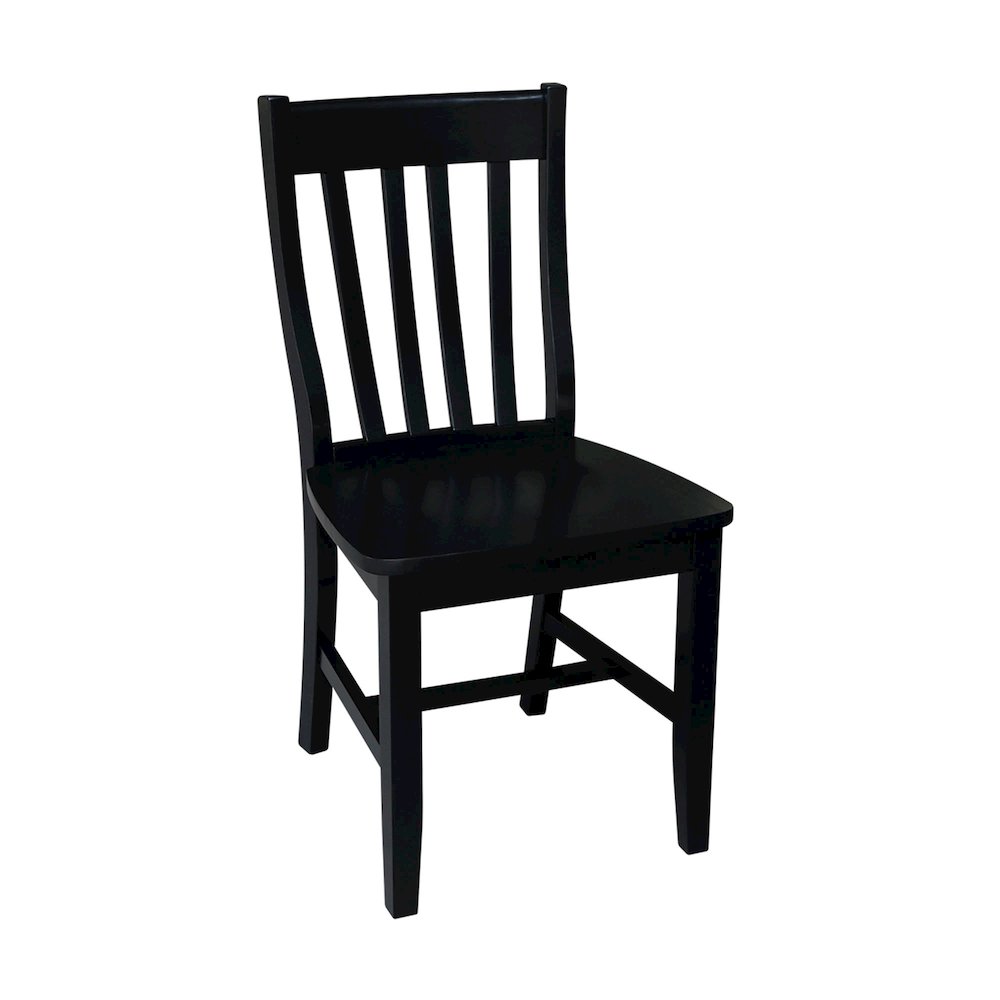 36 in Round Top Pedestal Dining Table with 4 Dining Chairs/Black - 5 Piece Set. Picture 1
