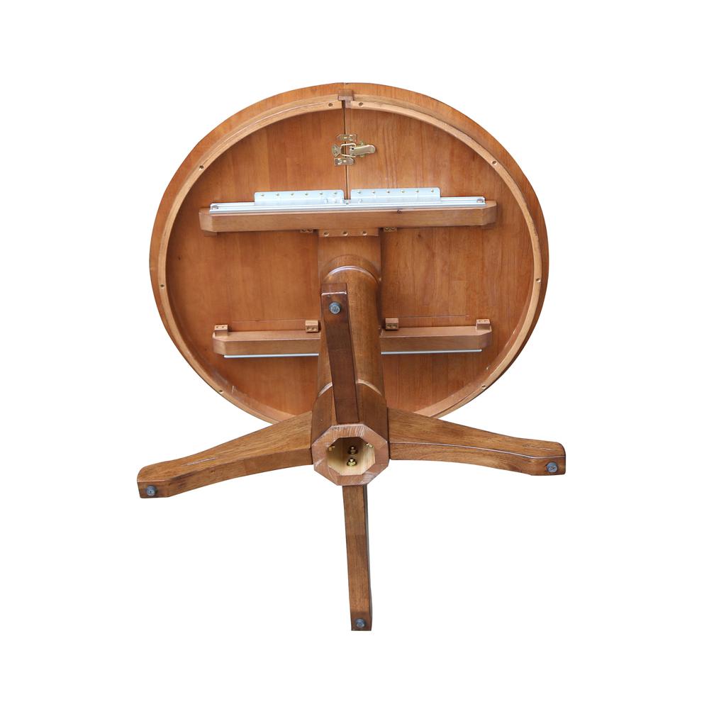 36" Round Top Pedestal Table with 12" Leaf - 3.1" H- 55737. Picture 9