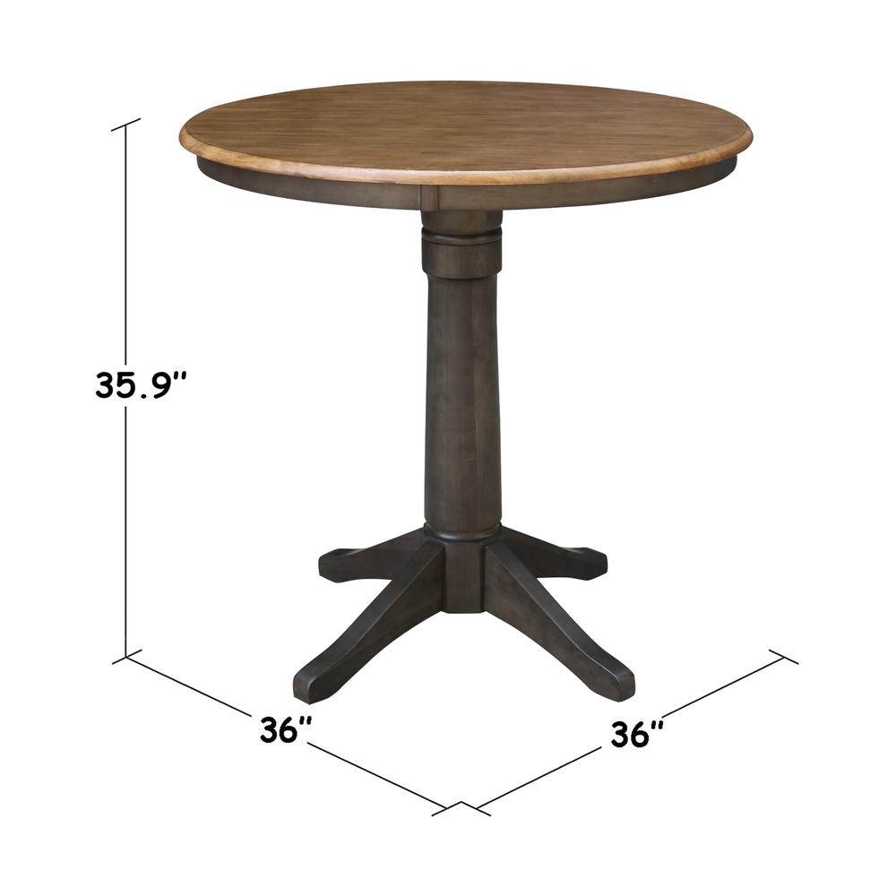 36" Round Top Pedestal Table - 34.9"H. Picture 4