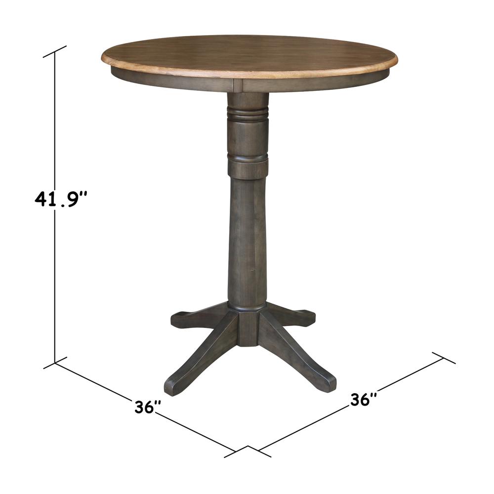 36" Round Top Pedestal Table - 40.9"H. Picture 4