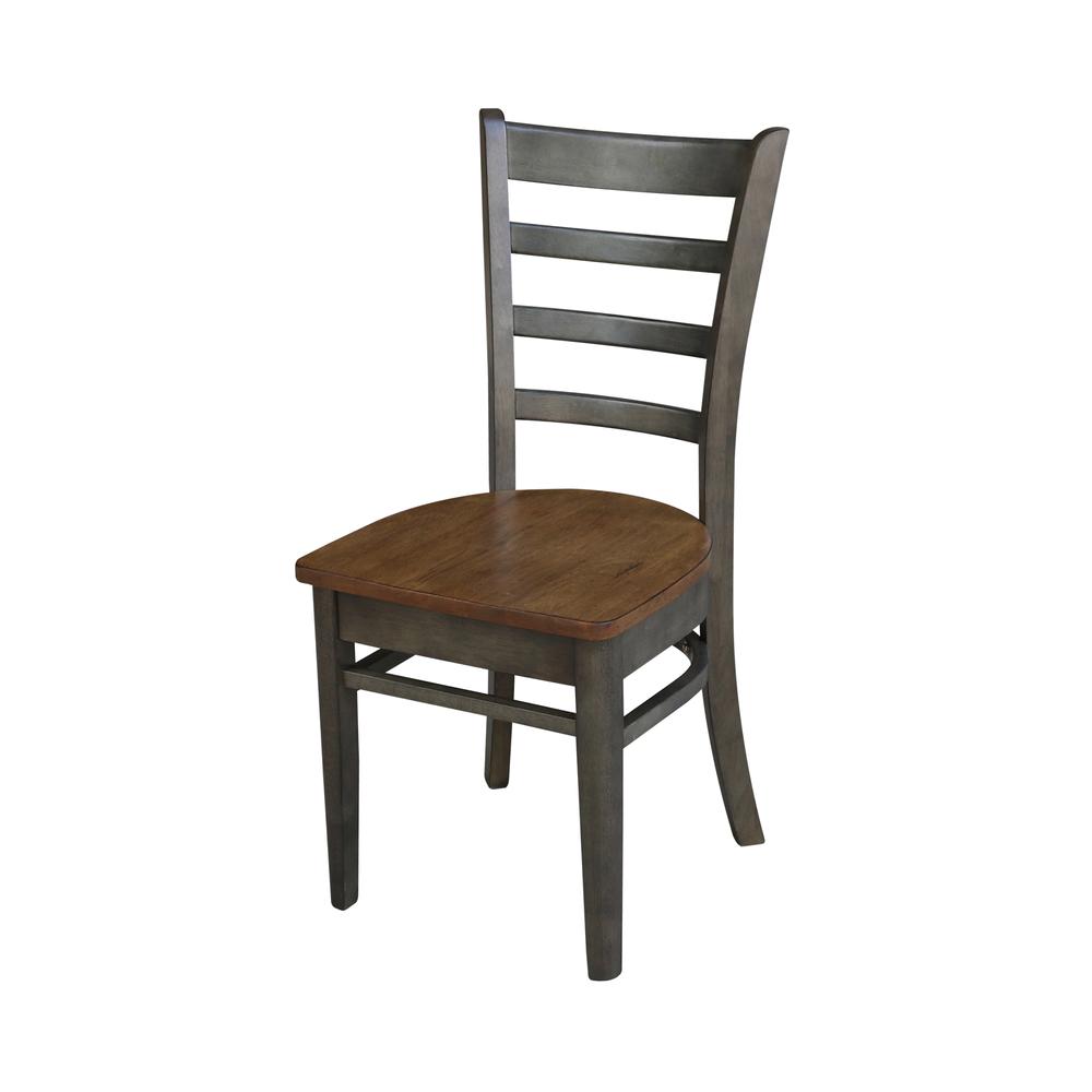 36" Round Top Pedestal Table With 2 Emily Chairs - 3 Piece Set. Picture 3