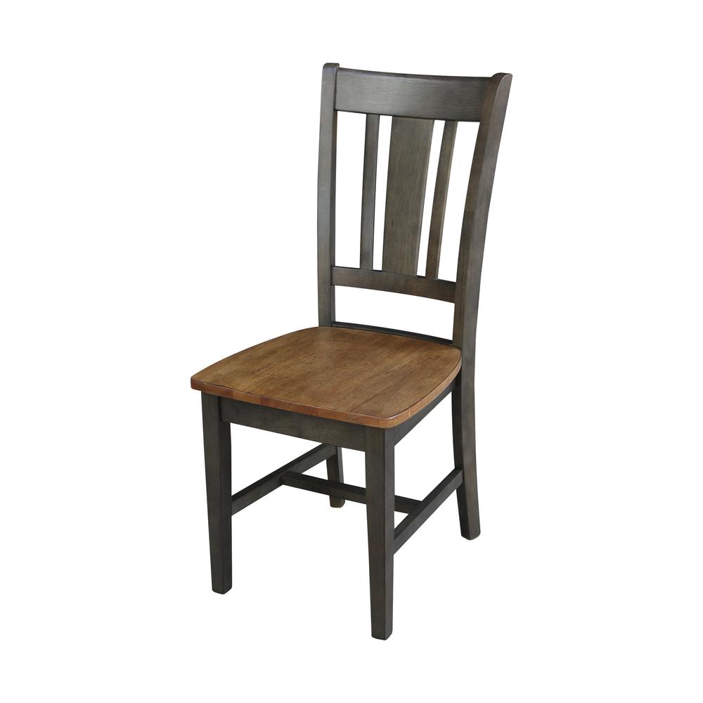 Set of 5 pcs - 36" Round Extension Dining table with 4 rta  chairs. Picture 3
