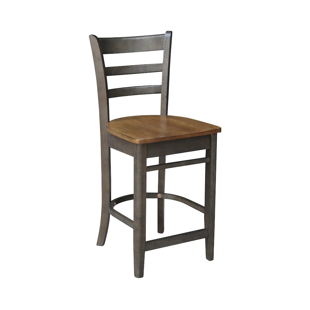 Set of 5 pcs - 36" Round Extension Dining table with 4 counterHeight stools- 74224. Picture 2